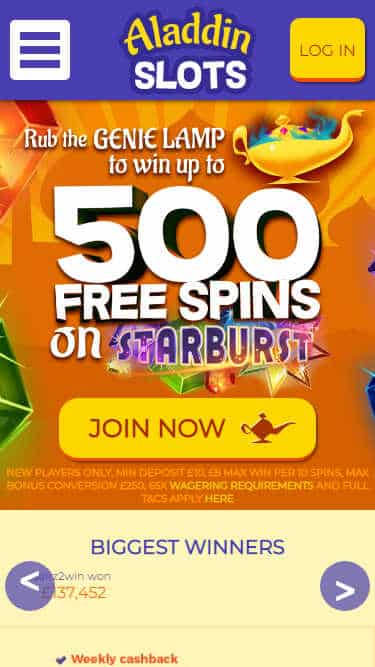 Aladdin Slots casino logo