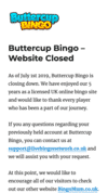 Buttercup Bingo screenshot