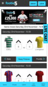 Footie5 screenshot