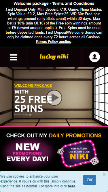 Lucky Niki logo, an Ice36 sister site