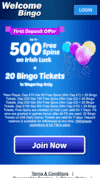 Welcome Bingo screenshot