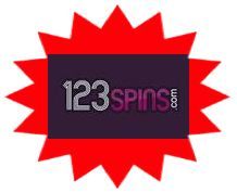 123 Spins sister site UK logo