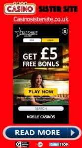 StarshineCasino sister sites