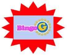 Bingo G sister site UK logo