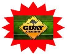 Gday Casino sister site UK logo