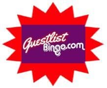 Guestlist Bingo sister site UK logo