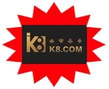 K8 sister site UK logo