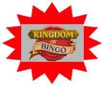Kingdom Of Bingo sister site UK logo