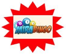 Mira Bingo sister site UK logo