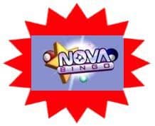 Nova Bingo sister site UK logo