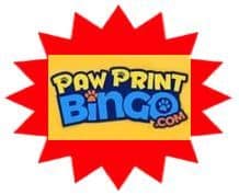 Pawprint Bingo sister site UK logo