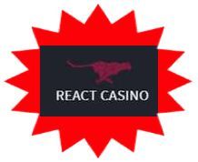 React Casino sister site UK logo