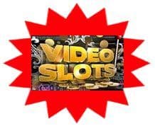 Videoslots logo, the flagship Mr Vegas sister brand