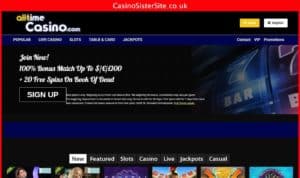 alltimecasino com desktop screenshot