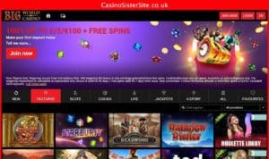 bigworldcasino com desktop screenshot