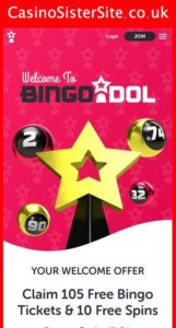 bingoidol com mobile screenshot