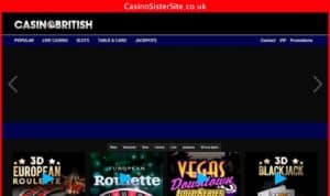 casinobritish com desktop screenshot