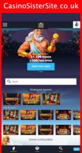 casinogods com mobile screenshot