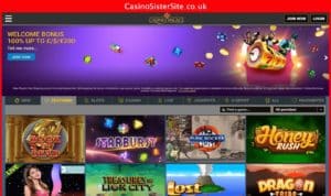 casinopalace com desktop screenshot