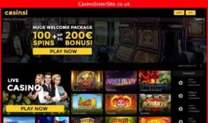 casinsi com desktop screenshot