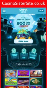 caspergames com mobile screenshot