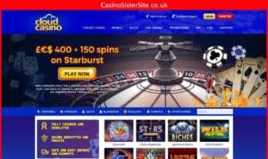 cloudcasino com desktop screenshot