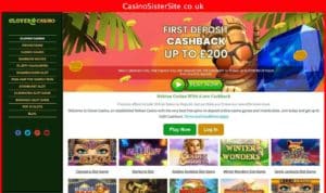 clovercasino com desktop screenshot