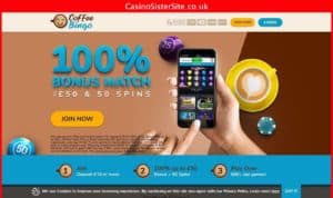 coffeebingo com desktop screenshot