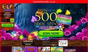 elfslots com desktop screenshot