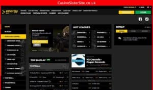 energybet com desktop screenshot