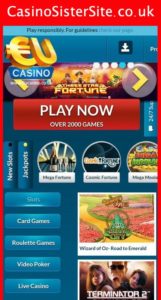 eucasino com mobile screenshot