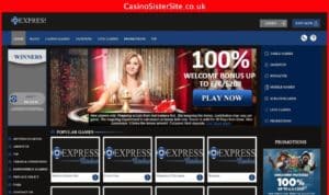 expresscasino com desktop screenshot