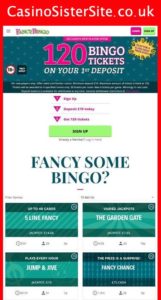 fancybingo com mobile screenshot