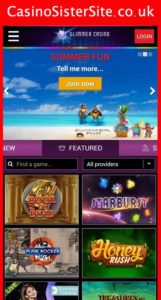 glimmercasino com mobile screenshot