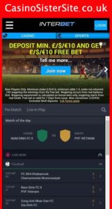 interbet com mobile screenshot