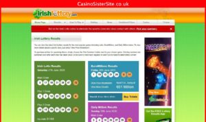 irishlottery com desktop screenshot