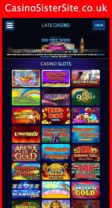 latecasino com mobile screenshot