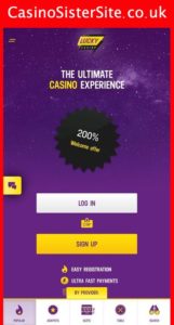 luckycasino com mobile screenshot