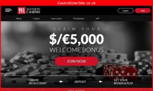 mansioncasino com desktop screenshot