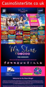 mystarsbingo com mobile screenshot