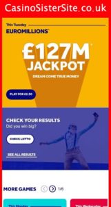 national lottery co uk mobile screenshot