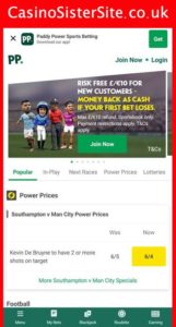 paddypower com mobile screenshot