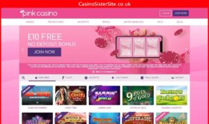 pinkcasino co uk desktop screenshot