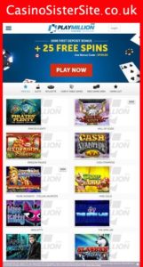 playmillion com mobile screenshot