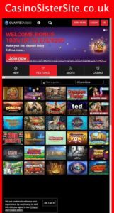 quartzcasino com mobile screenshot