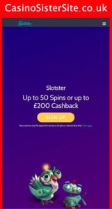 slotster com mobile screenshot