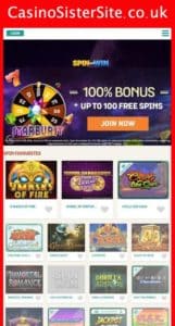 spinandwin com mobile screenshot