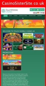 touchmobilecasino com mobile screenshot