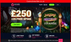 wickedjackpots com desktop screenshot