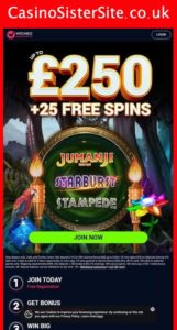 wickedjackpots com mobile screenshot